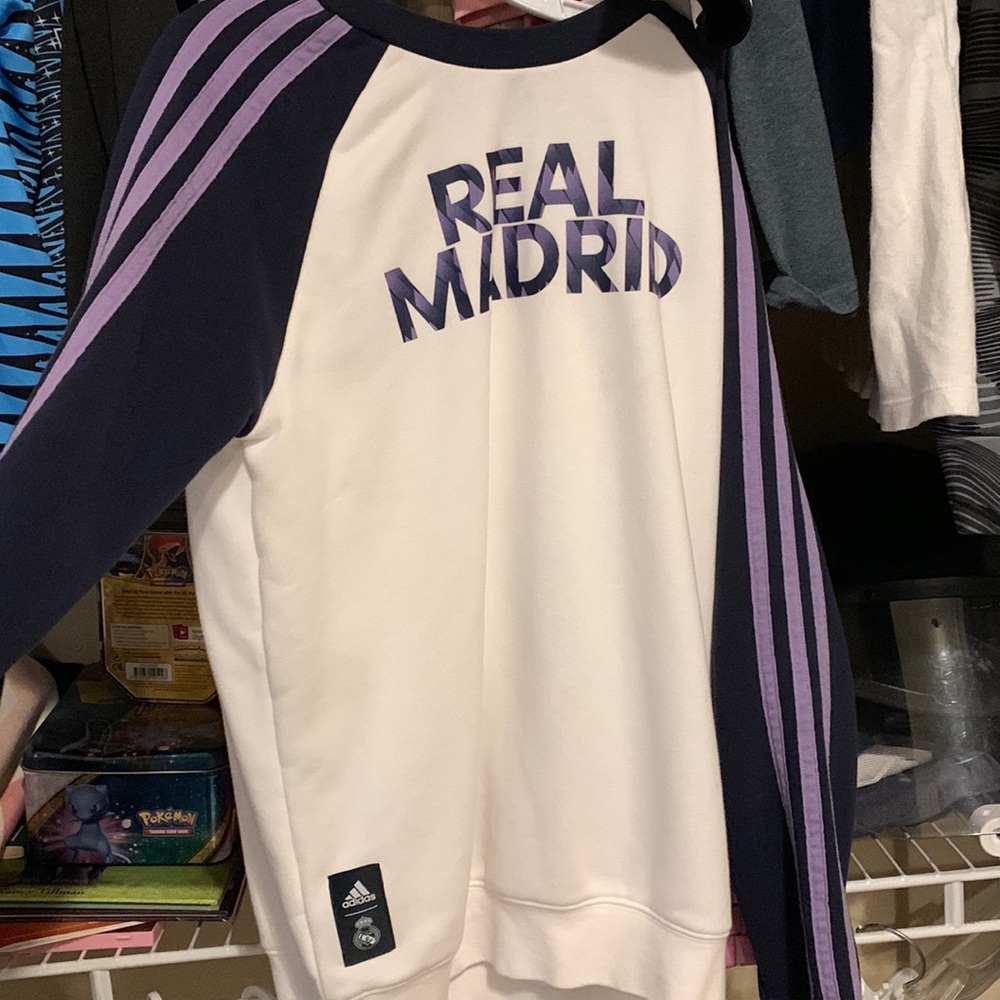 Adidas kids sweater, size medium. Real Madrid
